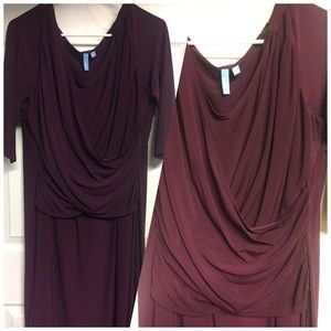 Plum Macy’s B-Slim Wrap Dress